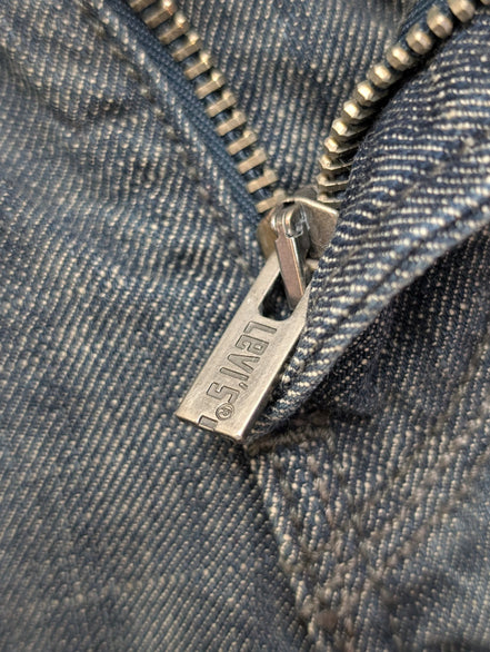 Jean Levi's 514 Homme Vintage Bleu Foncé W36 L32 Denim Poche Arrière Rabat