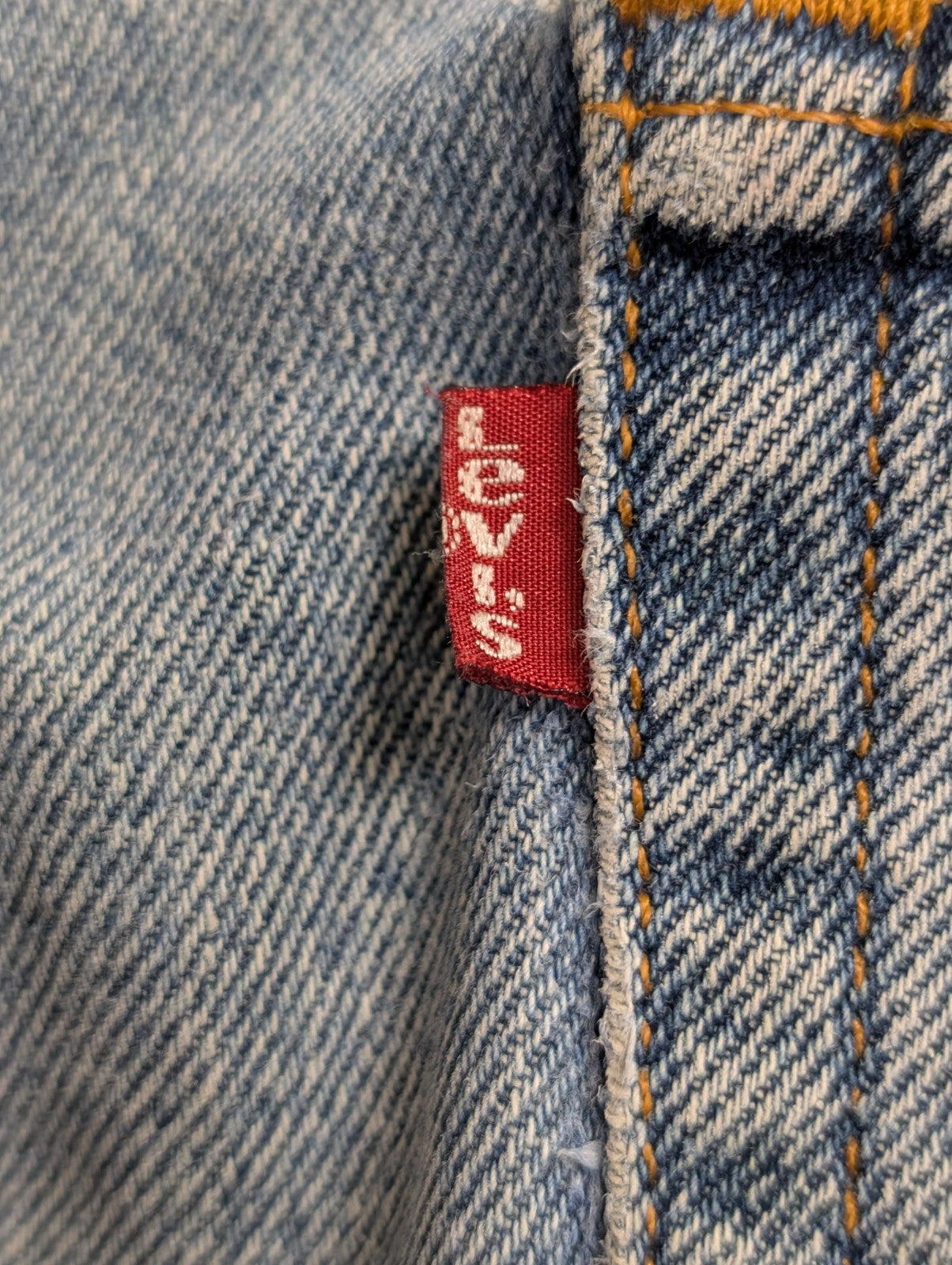 Jean LEVI'S 570 Baggy Vintage 🛹 Taille W36 (Taille 41cm) 🛹 Bleu Délavé Grunge