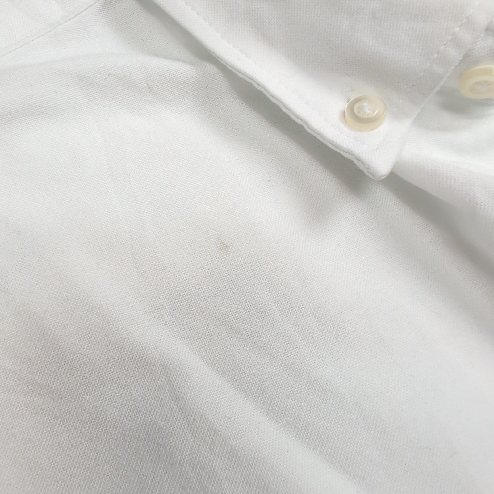 Chemise CHAPS blanche unie manches courtes taille S homme 1 poche