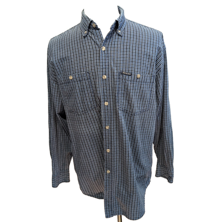 Dickies chemise bleu à carreaux 100% coton 2 poches taille L workwear