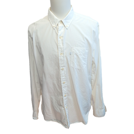 Levi's Chemise Blanche Manches Longues Coton Homme Taille XXL