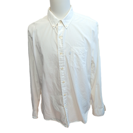 Levi's Chemise Blanche Manches Longues Coton Homme Taille XXL