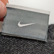 Pull sans Manche Nike Golf Col V Laine Gris Foncé Vintage Taille L