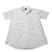 Chemise CHAPS blanche unie manches courtes taille S homme 1 poche