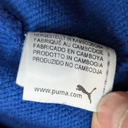 Sweat à capuche Puma Bleu Grand Logo Noir Taille M