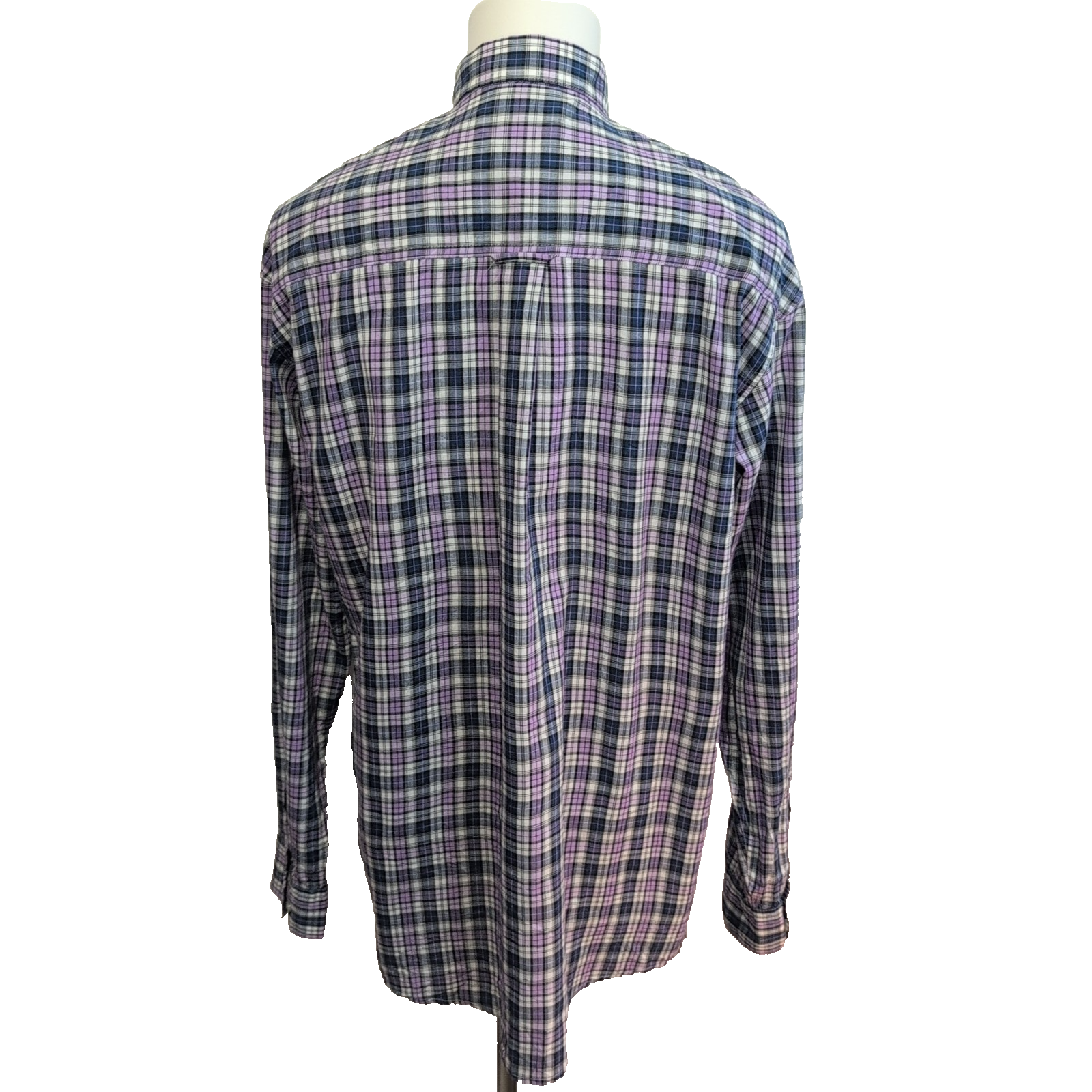 Chemise Wrangler Riata Manches Longues à Carreaux Violet Bleu et Noir Taille L