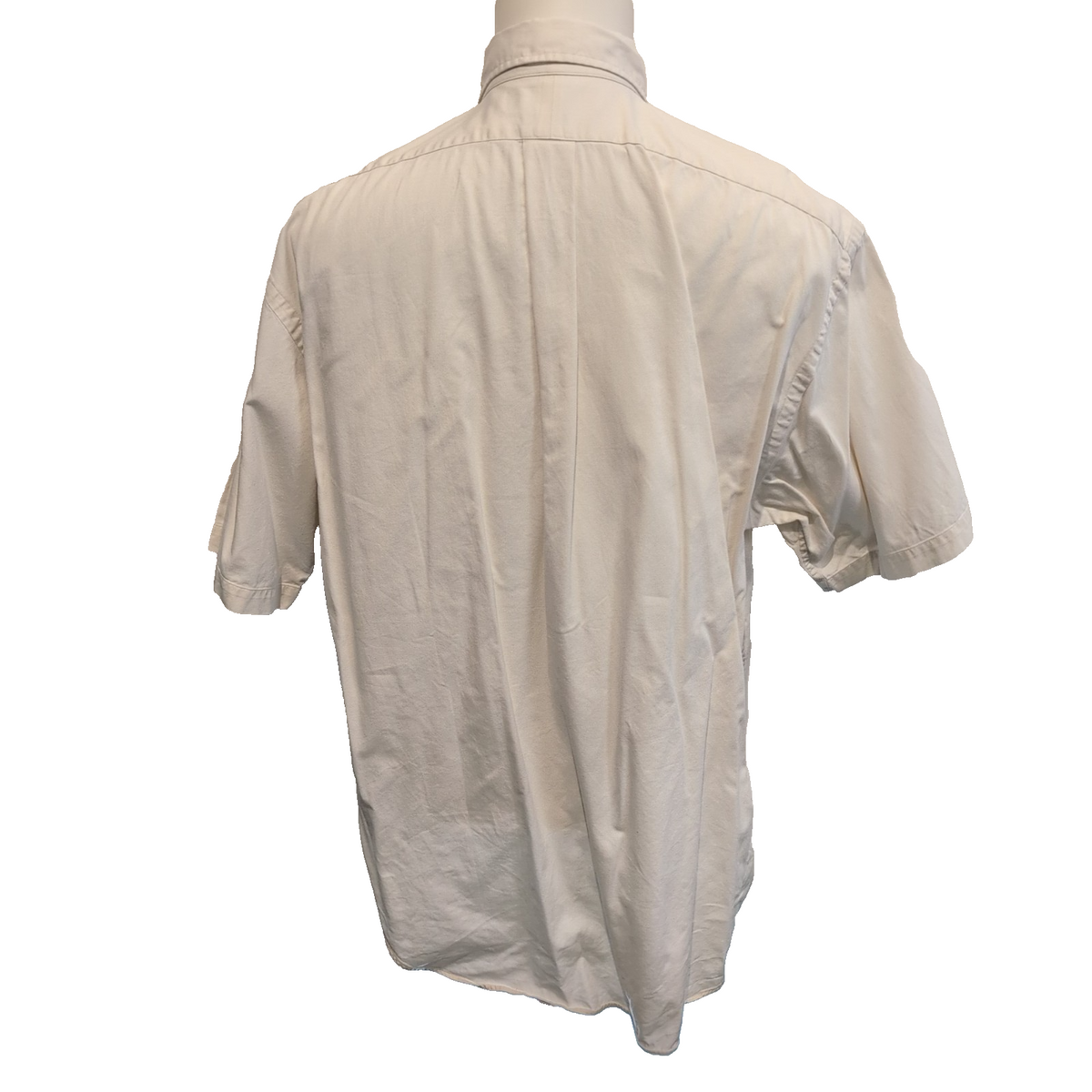 Chemise Ralph Lauren Blake L Blanche Logo Bleu Manches Courtes