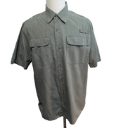 Chemise Wrangler Manche Courte Vert Kaki Tactique Taille XL Deux Poches