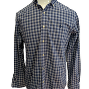 Chemise Polo Ralph Lauren Shirt M Carreaux Bleu Blanc Button Down Logo Marine