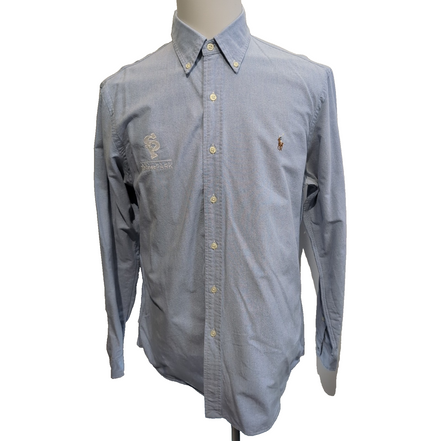 Chemise Ralph Lauren L Bleu Oxford Shiner Park Brodée Button Down Shirt