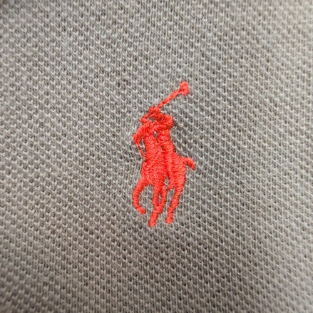 Polo Ralph Lauren Homme L Kaki Logo Orange Polo Manches Courtes