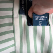 Chemise Ralph Lauren Classic Fit L Rayures Vertes Manches Longues