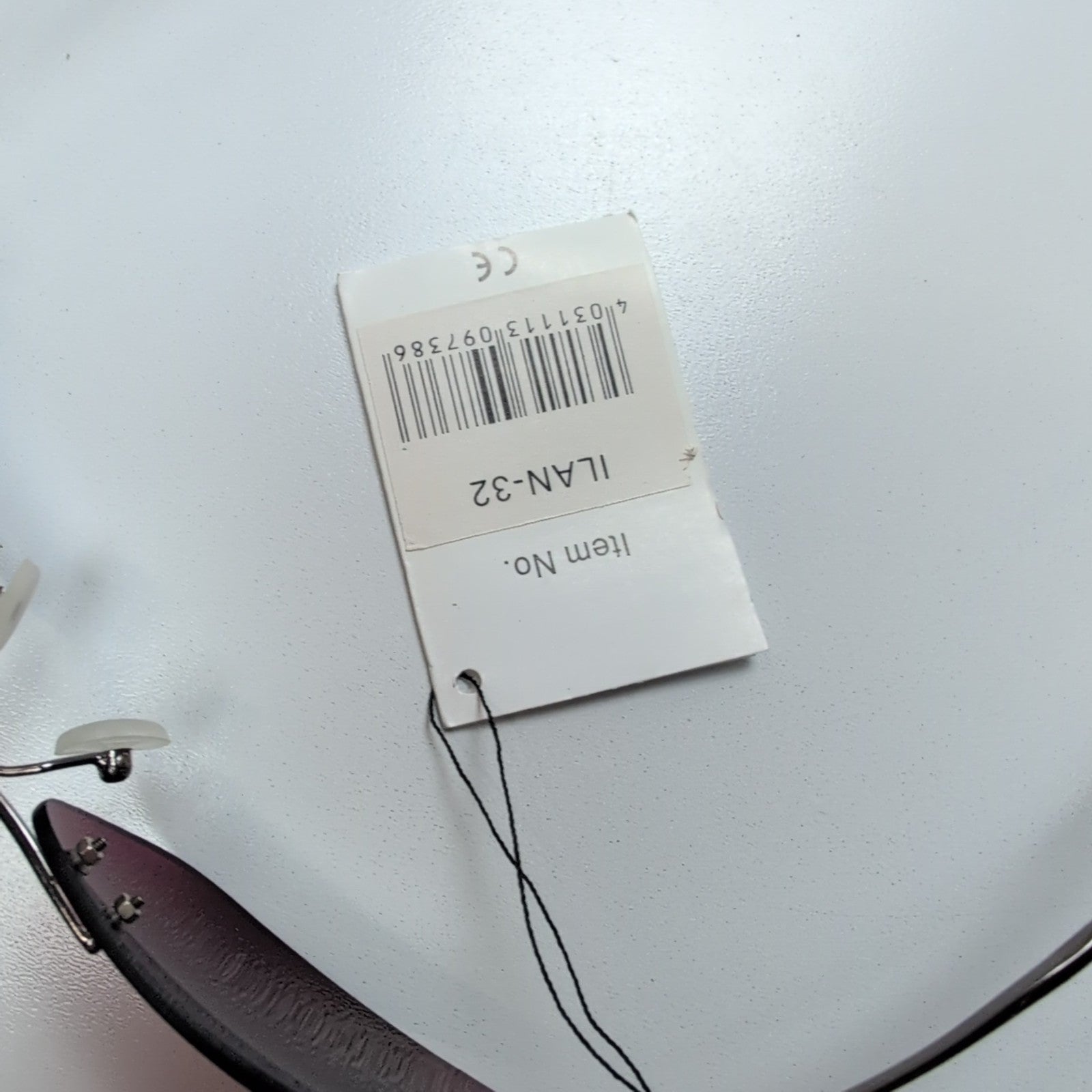 Lunettes de soleil Y2K Branche fine Sans Monture Ovale Bordeaux Gris