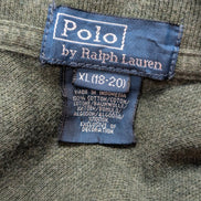 Polo manches courtes Polo Ralph Lauren kaki logo bleu taille XL 18-20 (S)