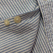 Chemise Chaps manches courtes bleu à rayures taille L #237msch
