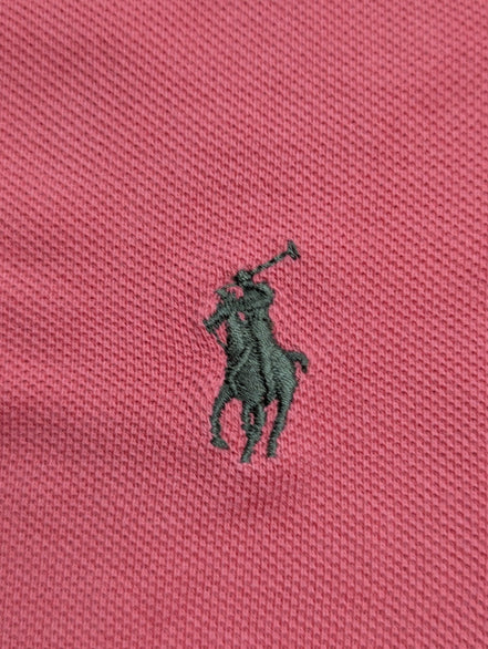 Polo manches courtes Polo Ralph Lauren femme S rose corail Skinny Fit coton