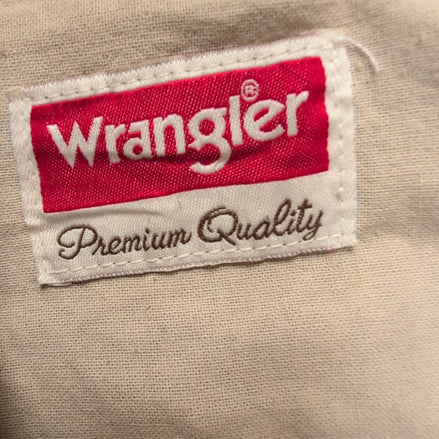 Chemise Wrangler Manche Courte Noire Unie Taille XL Deux Poches