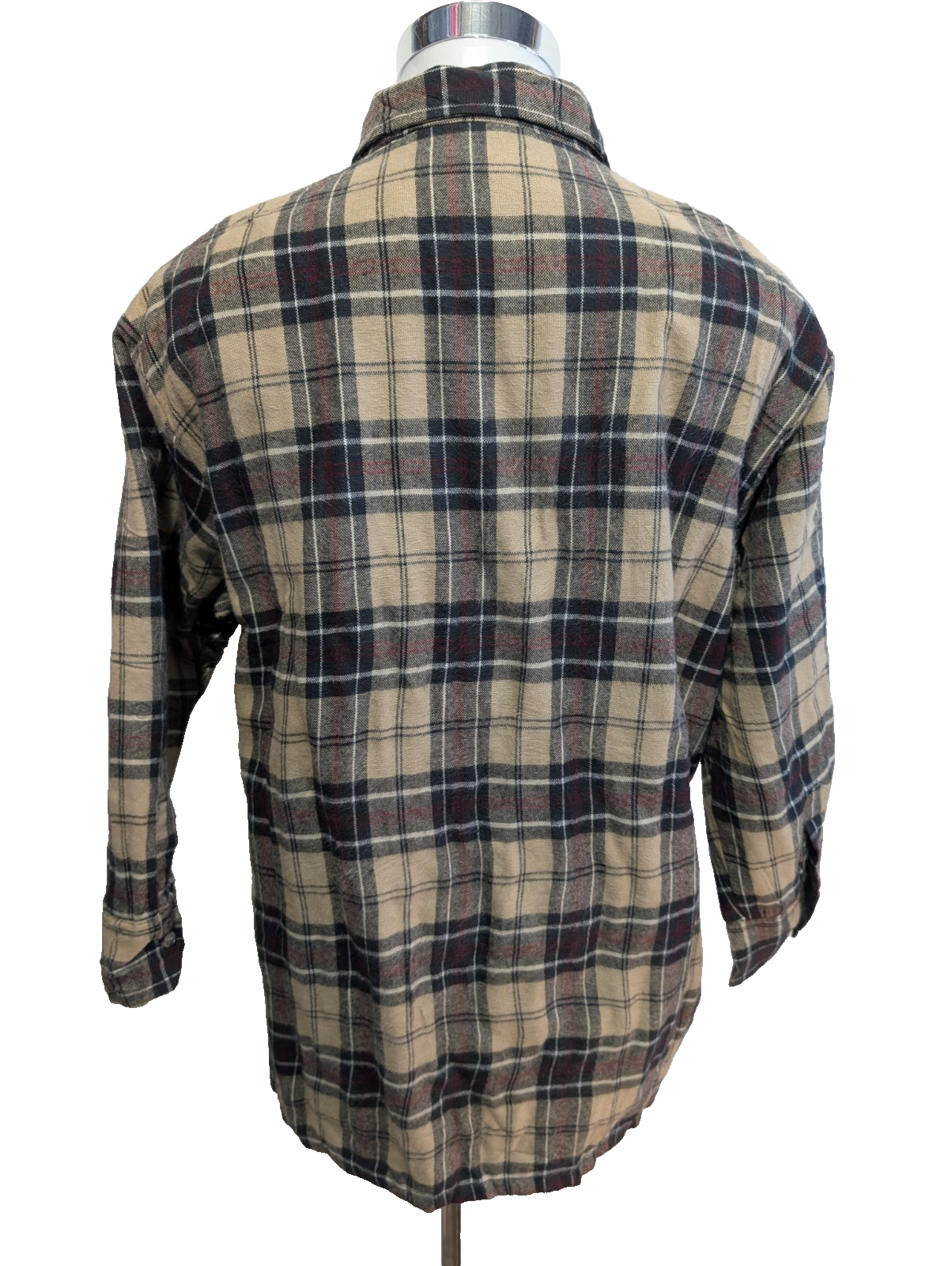 Veste Surchemise Matelassée Carreaux Beige Crème Marron XL Chaud 🔥|2575