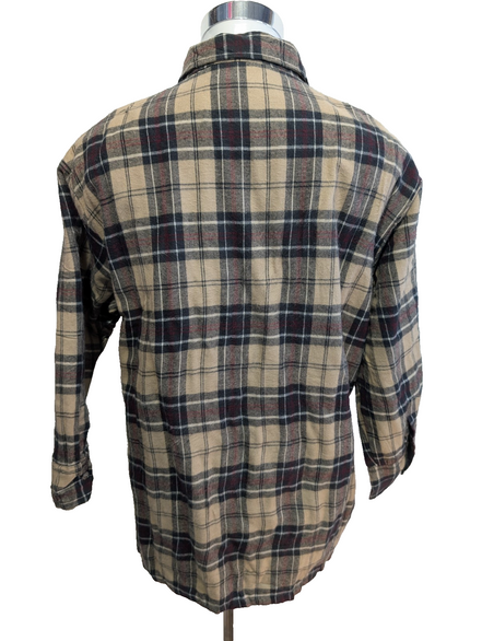 Veste Surchemise Matelassée Carreaux Beige Crème Marron XL Chaud 🔥|2575