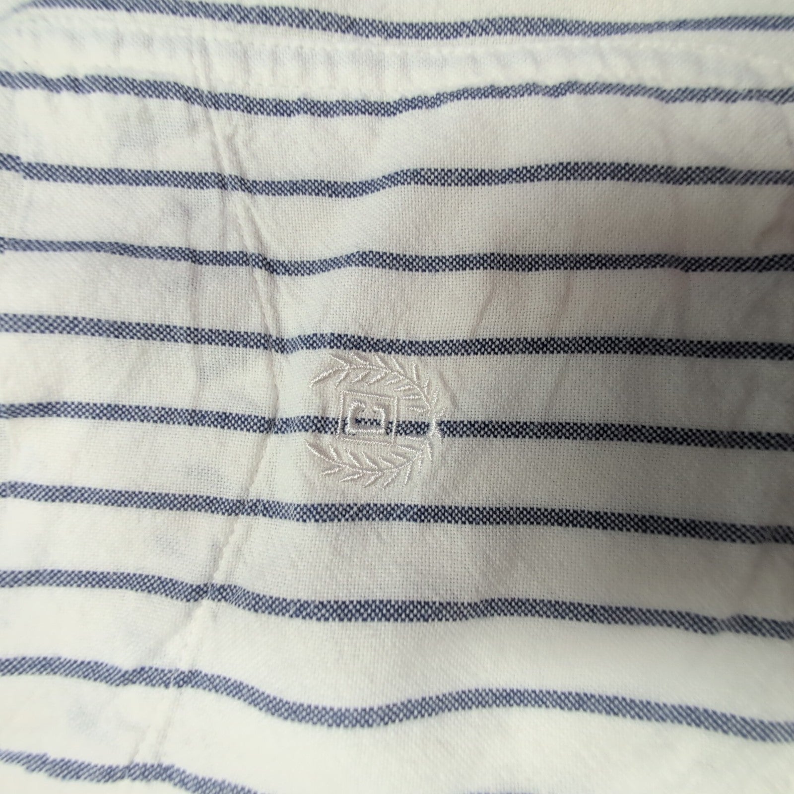 Chemise CHAPS blanche à rayures grises taille L #152e