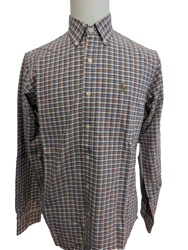 Chemise Ralph Lauren Rouge et bleu à carreaux Taille M - Excellent état