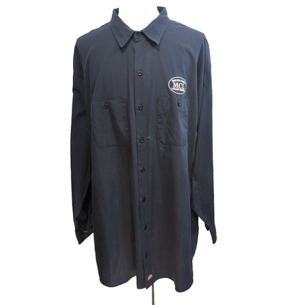 Chemise Dickies 5XL Rare Bleu Marine Workwear Made in Honduras Aérée