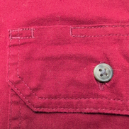 Chemise Wrangler Manche Courte Bordeaux Unie Stretch Taille L Deux Poches