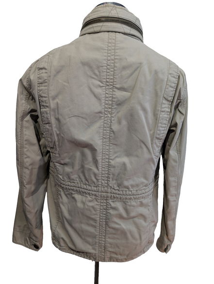 Marc O'Polo Veste Blouson Coton Crème Beige M Capuche Col Field Jacket | 313BSR