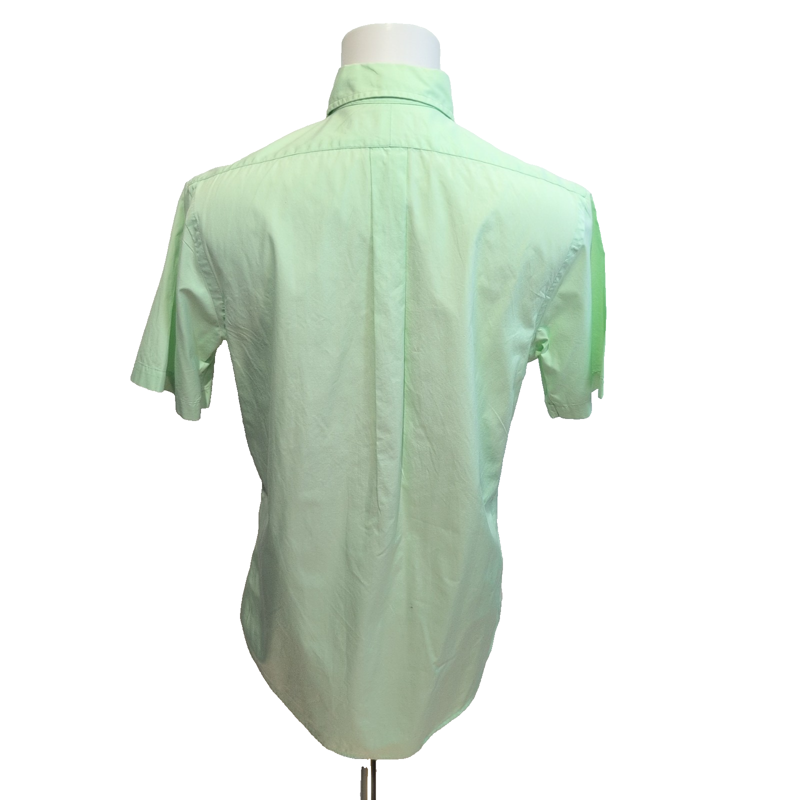 Chemise Ralph Lauren Custom Fit M Vert Pastel Logo Rose Manches Courtes