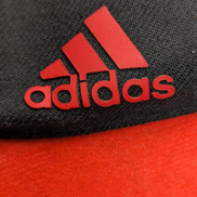 Casquette ADIDAS Vintage Rouge et Noir Logo Imprimé Taille Réglable
