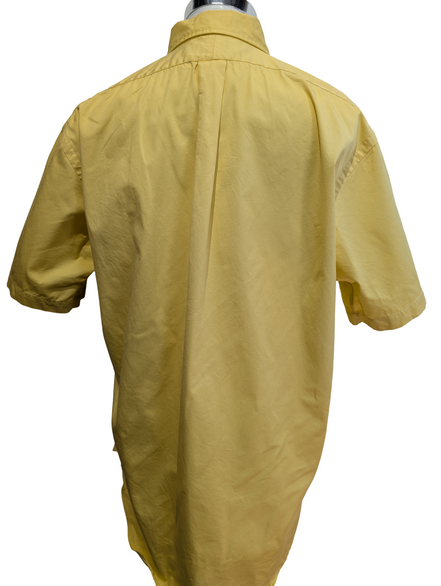 Chemise Polo Ralph Lauren Shirt M Blake Jaune Manches Courtes Button Down