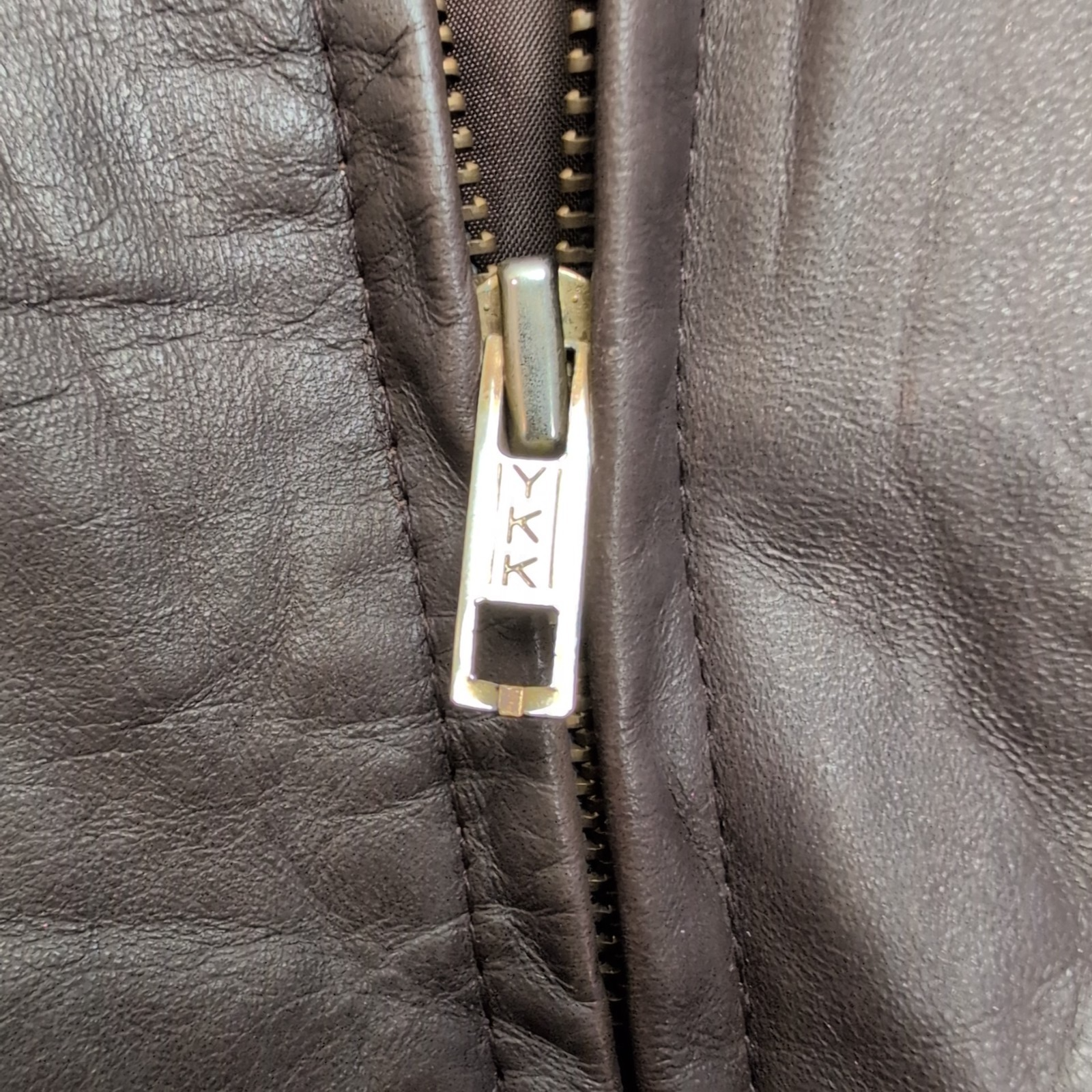 MEMBERS ONLY - Blouson Aviateur Vintage marron en Cuir (Bomber) taille S |46c