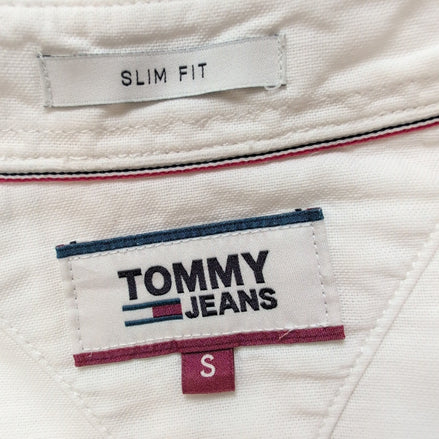 Chemise Tommy Hilfiger blanche manches longues Slim Fit S