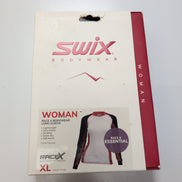 T-shirt Running Femme SWIX Race X XL Noir Blanc Rouge Technique