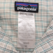 Chemise Patagonia M Verte Blanche Carreaux Ventilée 2 Poches Outdoor