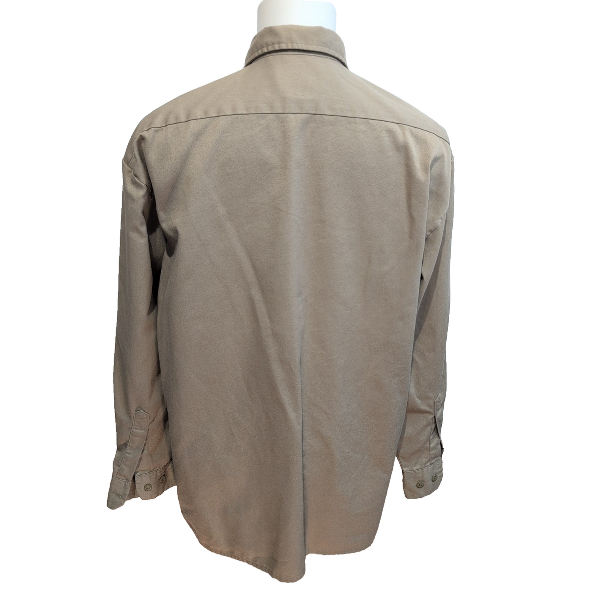 Chemise Dickies L Beige Workwear 65% Polyester 35% Coton Manches Longues