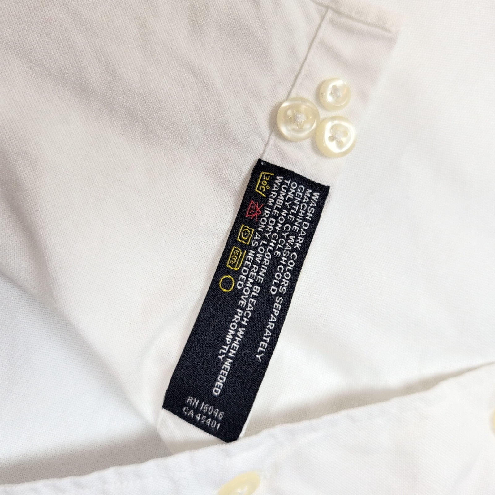 Chemise Nautica XL Blanche Oxford 100% Coton Neuve Étiquette Poche