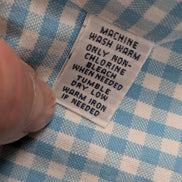 Chemise Ralph Lauren à Petits Carreaux Bleu et Blanc Taille M Classic Fit