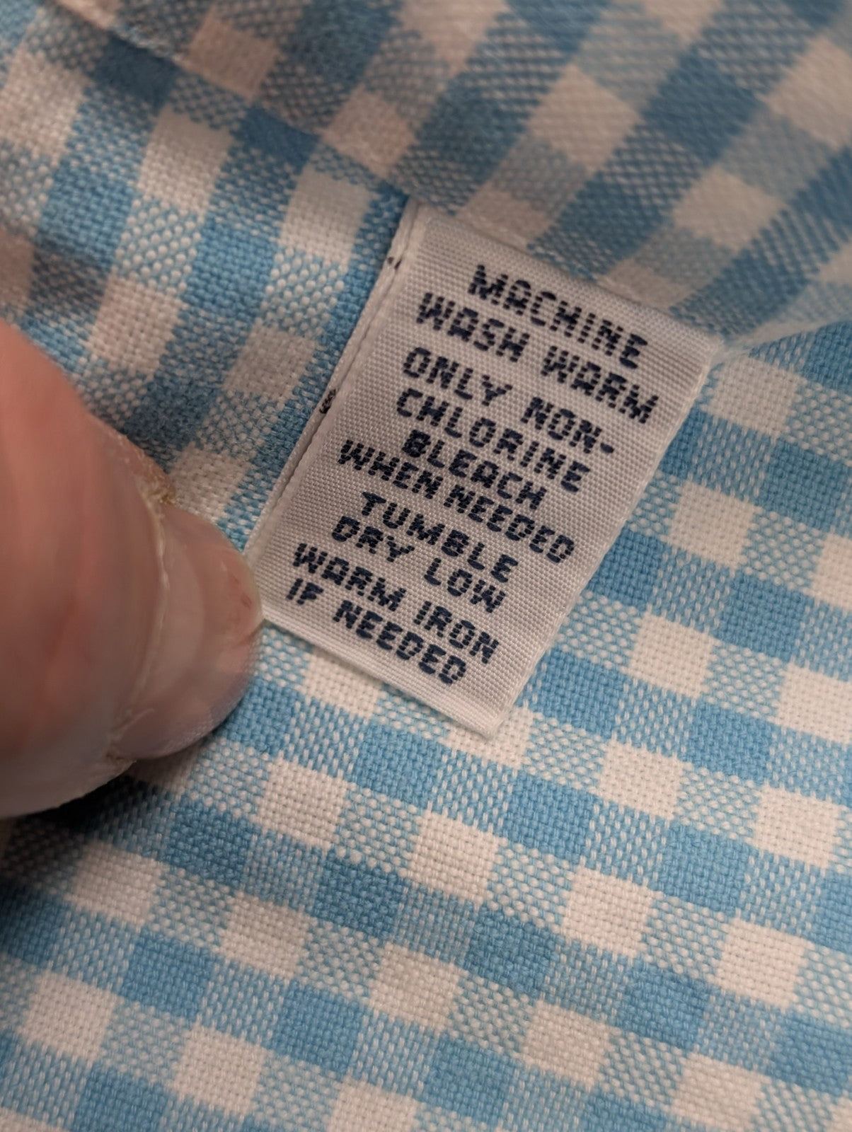 Chemise Ralph Lauren à Petits Carreaux Bleu et Blanc Taille M Classic Fit