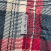 Chemise Carhartt XL Flanelle Rouge Carreaux Relaxed Fit 2 Poches manches longues