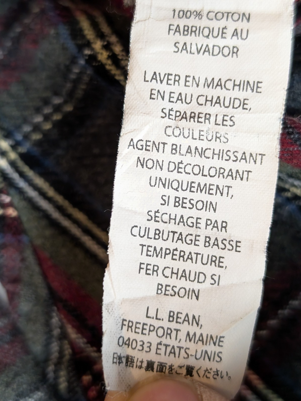 🔥 CHEMISE FLANELLE L.L. BEAN XL (TG) CARREAUX ROUGE GRIS QUALITÉ