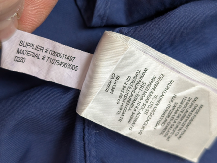 Chemise Ralph Lauren Manches Courtes Slim Fit Bleu Marine Taille S