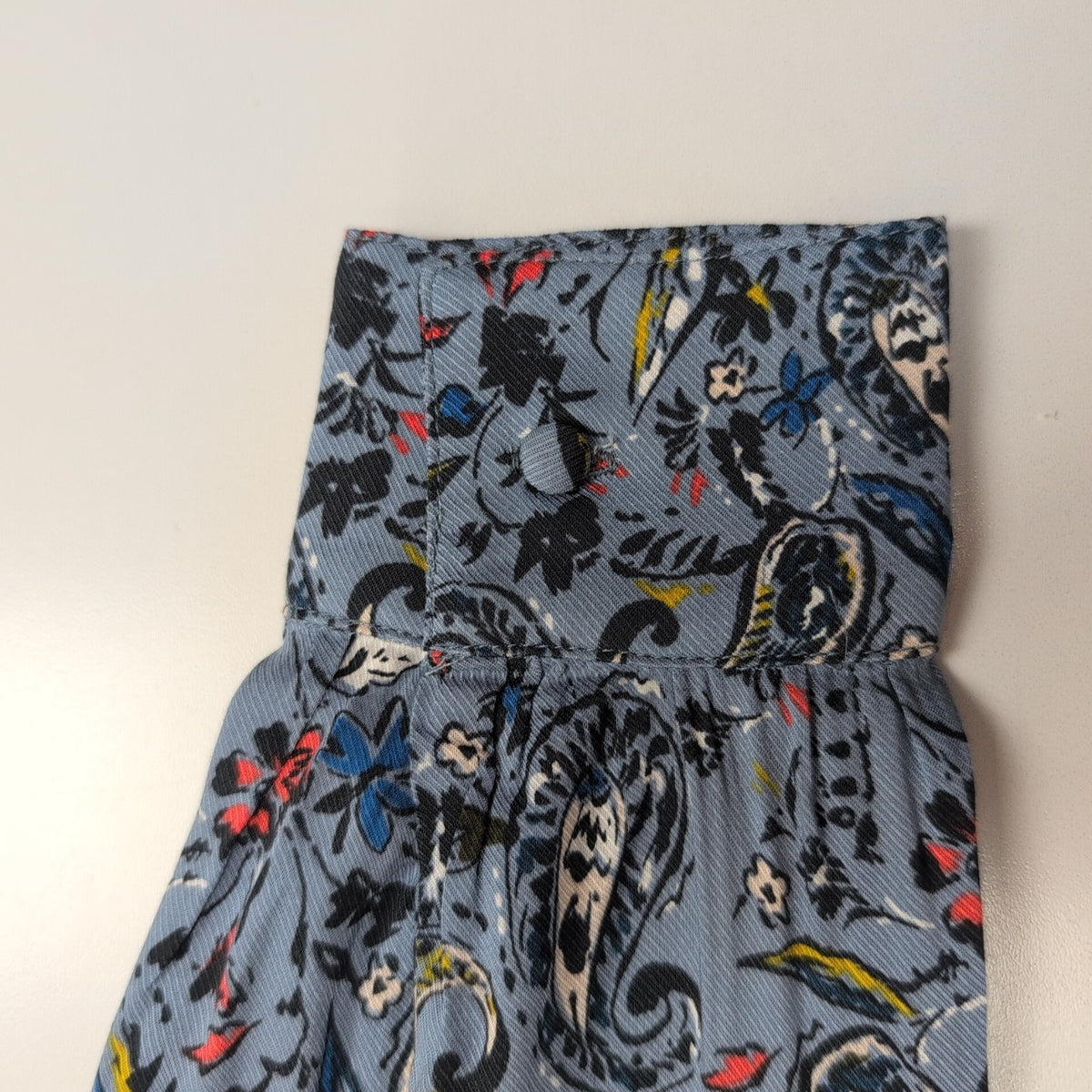 Haut Femme Haut Femme MISS TaTaille 38 Bleu Motif Cachemire Manches Longues Neuf