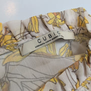 Robe CUBIC T.M Crème Fleurs Jaunes Bohème Neuve