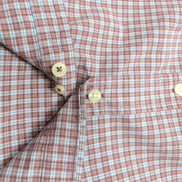 Chemise Dockers bordeaux carreaux manches longues 1 poche XL