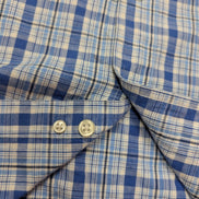 Chemise Chaps manches courtes bleu à carreaux taille L #229msch