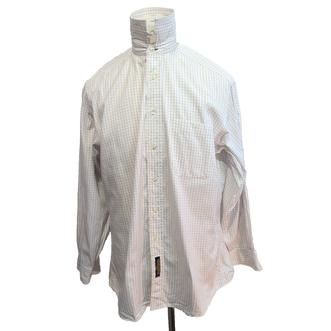 Chemise Tommy Hilfiger Homme Taille M Blanche petits Carreaux Col Pression