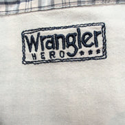 Chemise Wrangler Hero Manches Courtes Bleue à Carreaux à Poche Taille XL