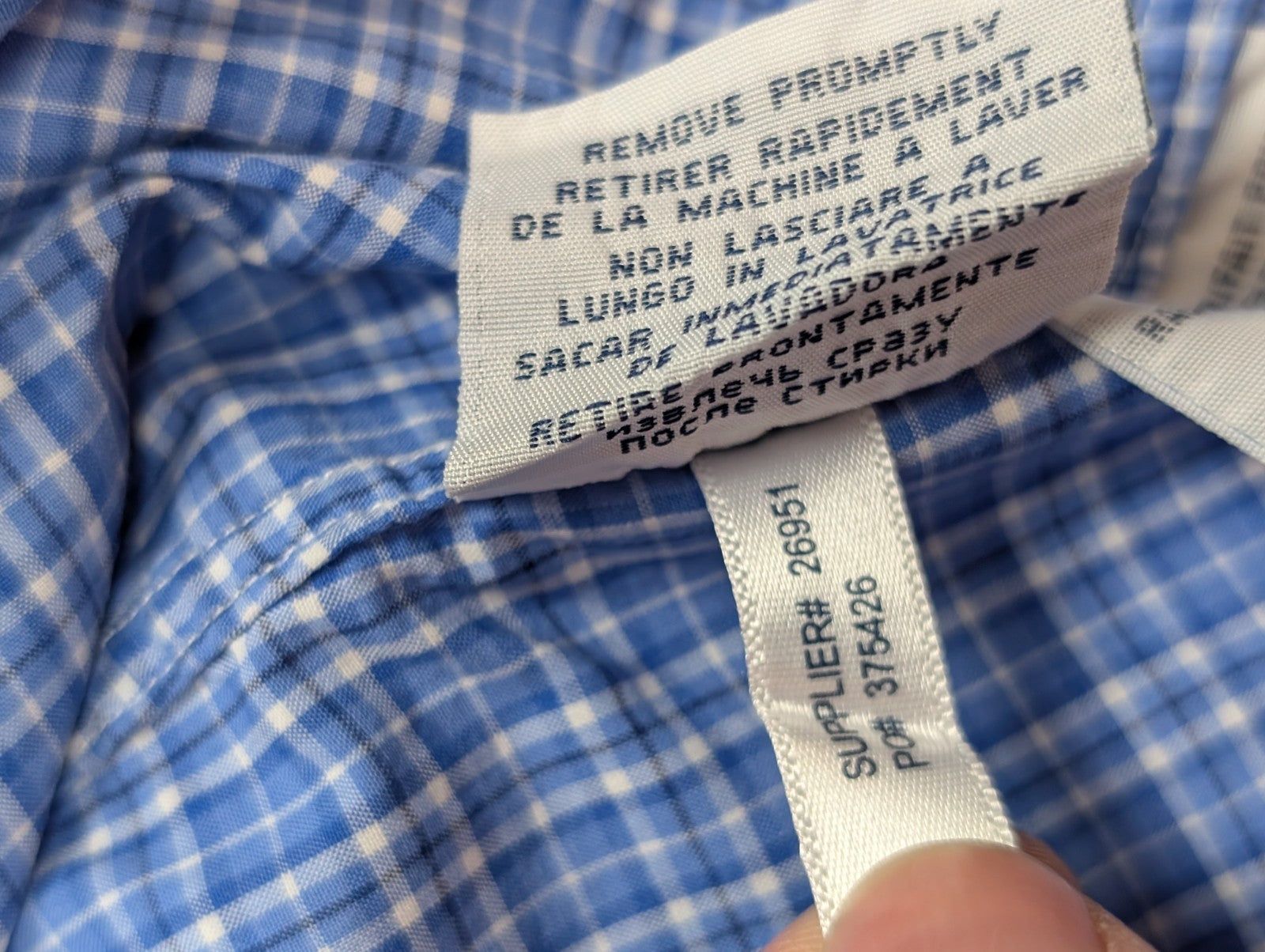 Chemise Polo Ralph Lauren Bleu à petits carreaux Taille L - Excellent état