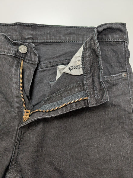 Jean Levi's 511 Slim Fit Homme W33 L30 Noir Stretch Denim Excellent État vintage